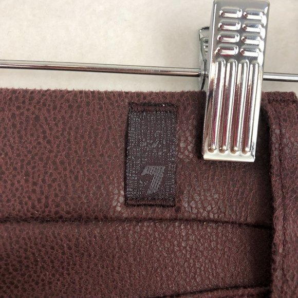 7FAMK Dark Purple Textured Skinny Pants Sz 24 - Picture 5 of 10